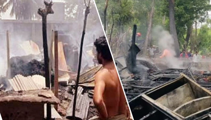 আগুনে পুড়ে ছাই ৮ বসত বাড়ি