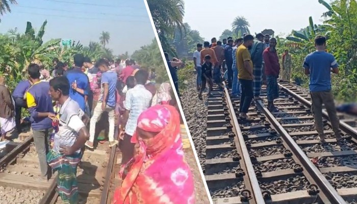 রেললাইনে ঝাঁপ দিয়ে  বাবা-মেয়ের করুণ মৃত্যু