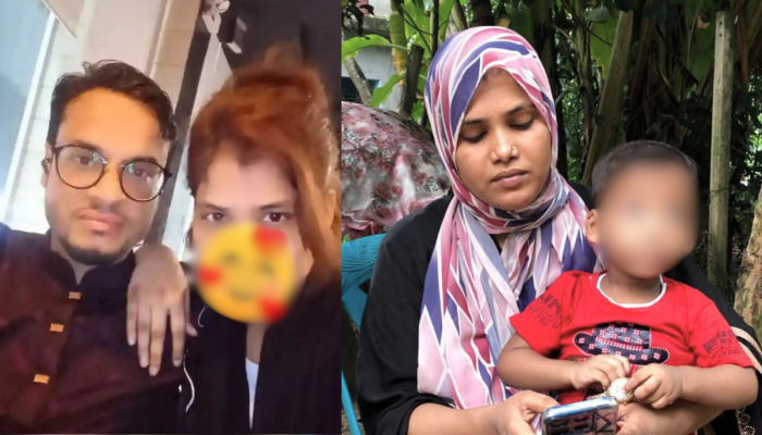স্ত্রীর মর্যাদা ও সন্তানের স্বীকৃতির দাবিতে প্রবাসীর বাড়িতে তরুণীর অবস্থান